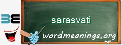 WordMeaning blackboard for sarasvati